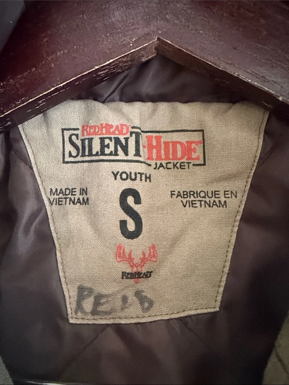 RedHead VTG Y2K Boys “Silent Hide” Camo Zip-Up Hooded Quilted Jacket. Youth Sm